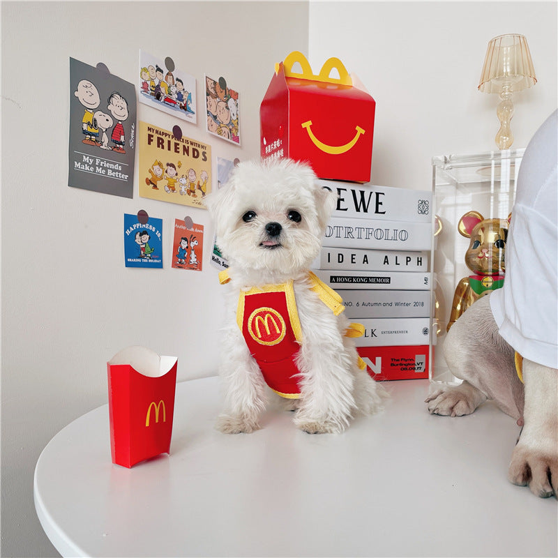 Fantasia Atendente de Fast Food | Para Cachorro e Gato