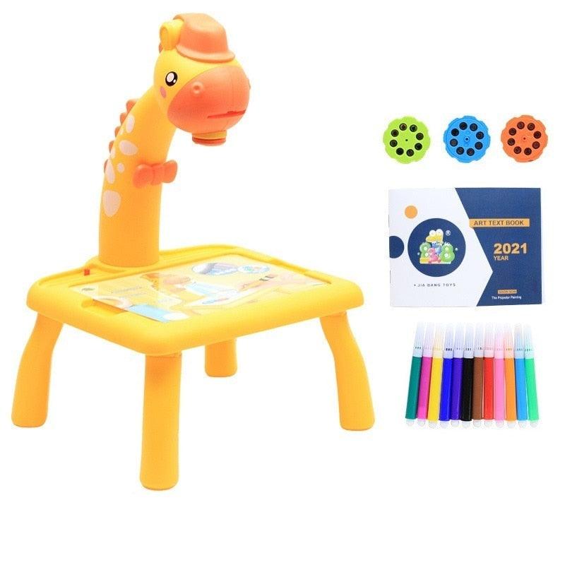 Mini Mesa Projetora Infantil - Mesa de Desenho Infantil com Projetor - Loja Facilita Lar