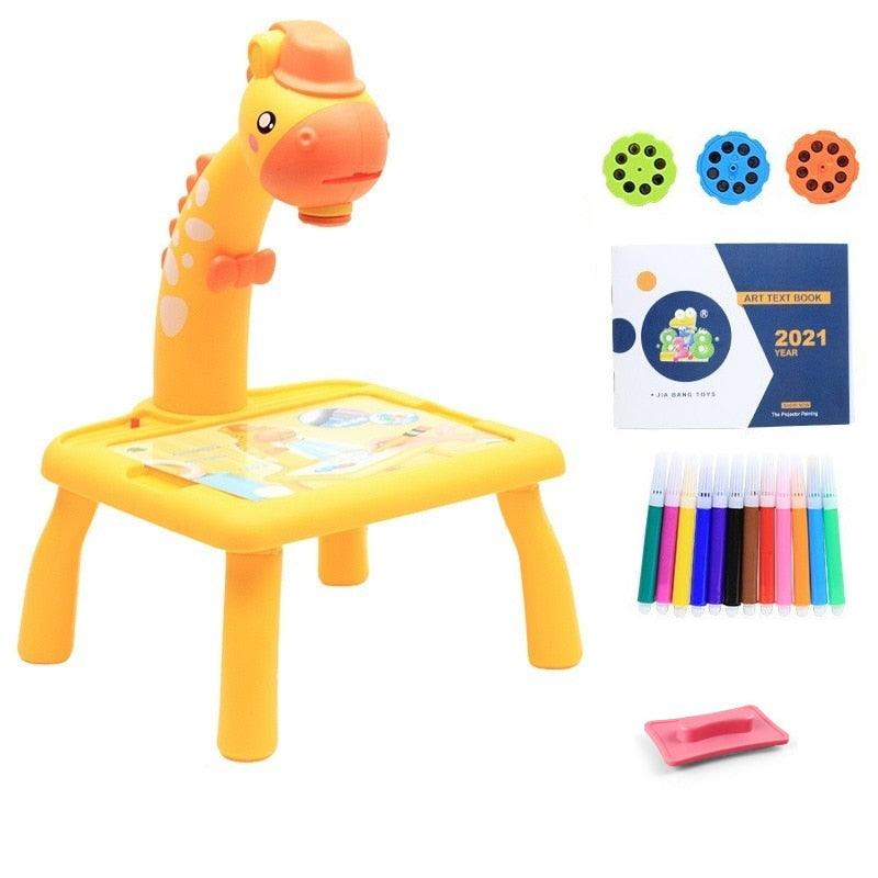 Mini Mesa Projetora Infantil - Mesa de Desenho Infantil com Projetor - Loja Facilita Lar