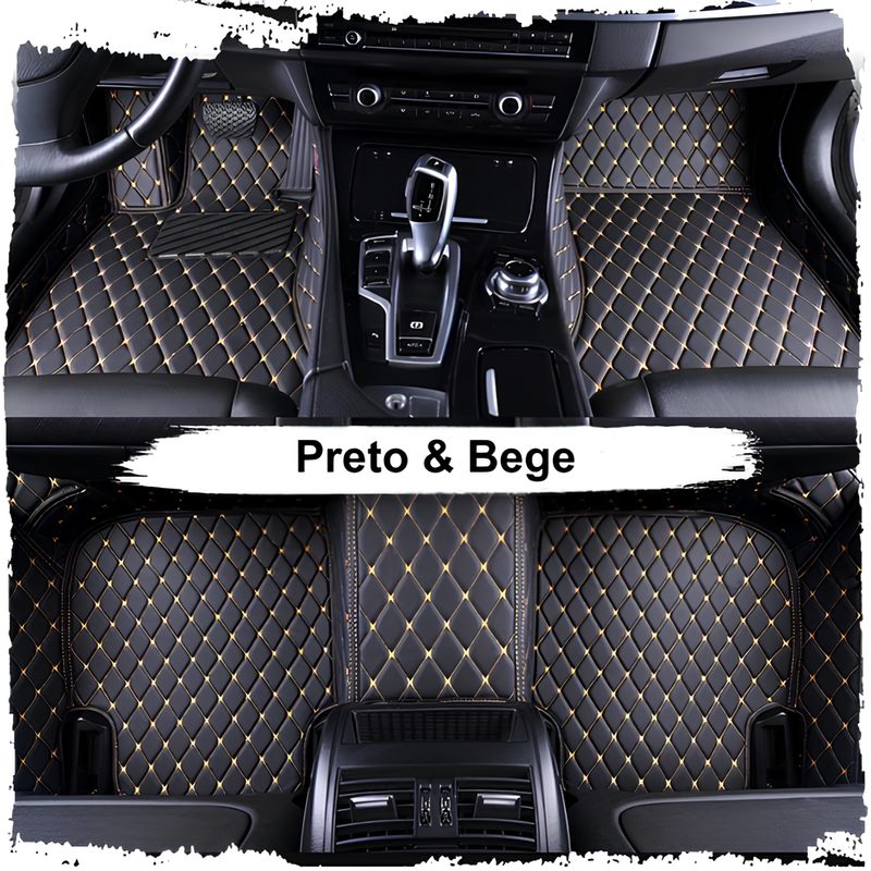 Kit de Tapetes Automotivos de Luxo e Conforto - Personalizado - Transforme o Acabamento do seu Carro