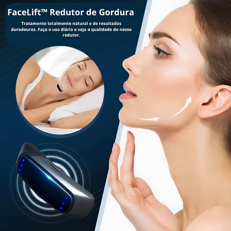 FaceLift™ Redutor de Rugas e Papada - Tenha um rosto LINDO novamente sem Papadas + Creme Exclusivo de Brinde