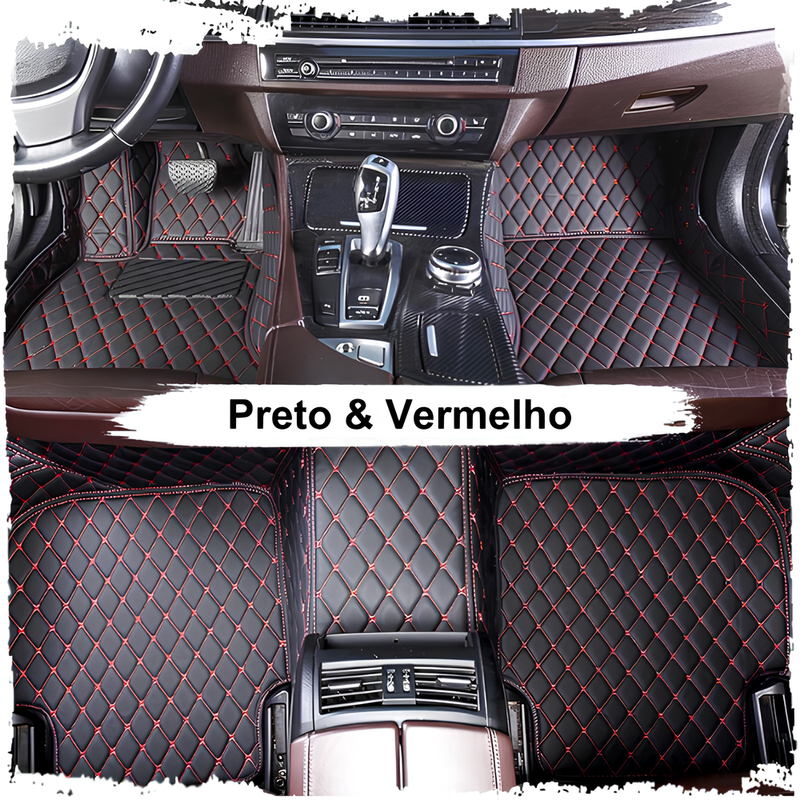 Kit de Tapetes Automotivos de Luxo e Conforto - Personalizado - Transforme o Acabamento do seu Carro