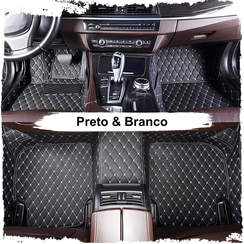 Kit de Tapetes Automotivos de Luxo e Conforto - Personalizado - Transforme o Acabamento do seu Carro