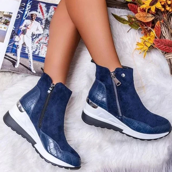 Bota Feminina de Camurça Cano Curto - CozyChic