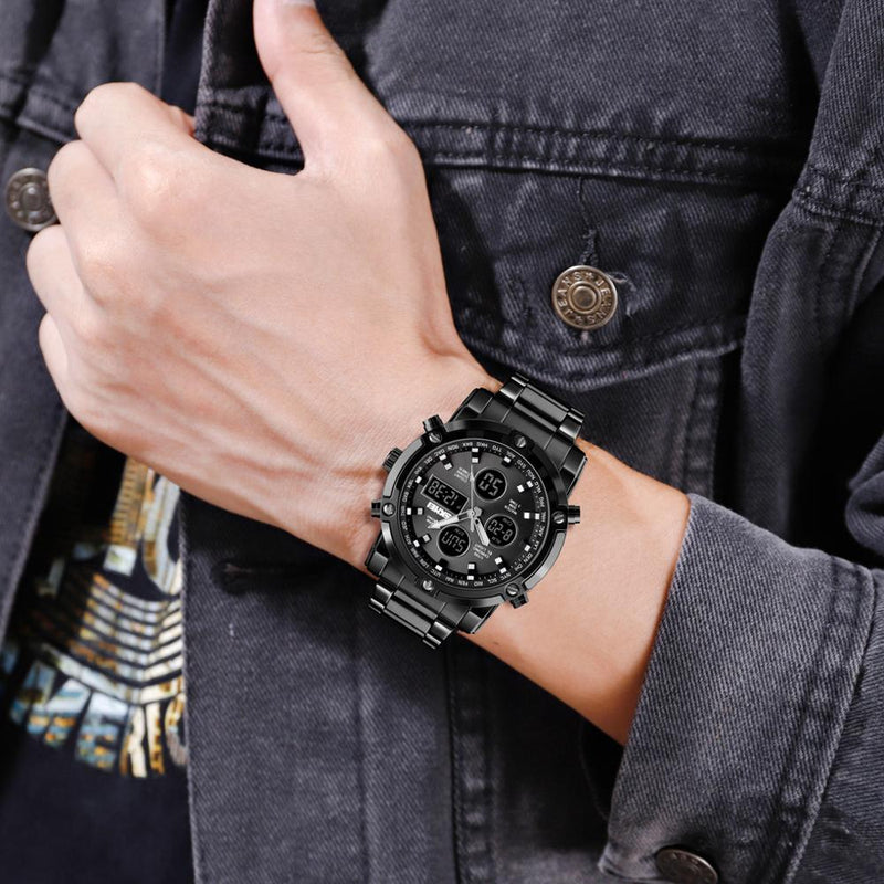 Relógio Original SKMEI™ Masculino Importado De Luxo - Volte a Ser um Homem Imponente + Ebook Exclusivo como ser um Homem Alpha