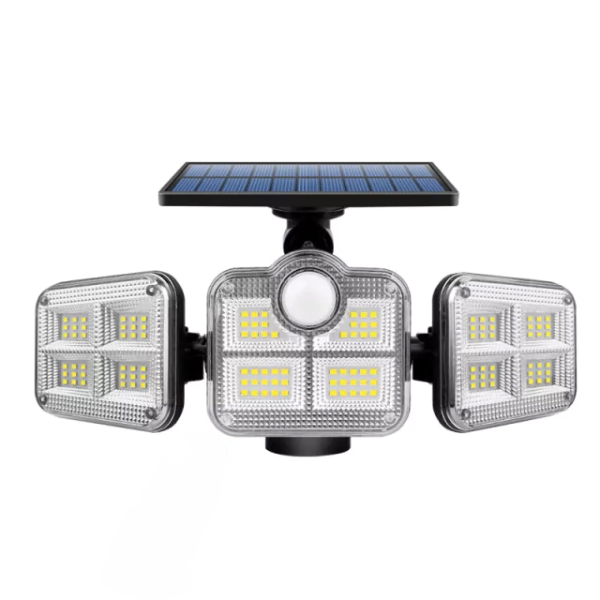 Refletor Led Solar Com 3 Cabeças 800W - EcoLight