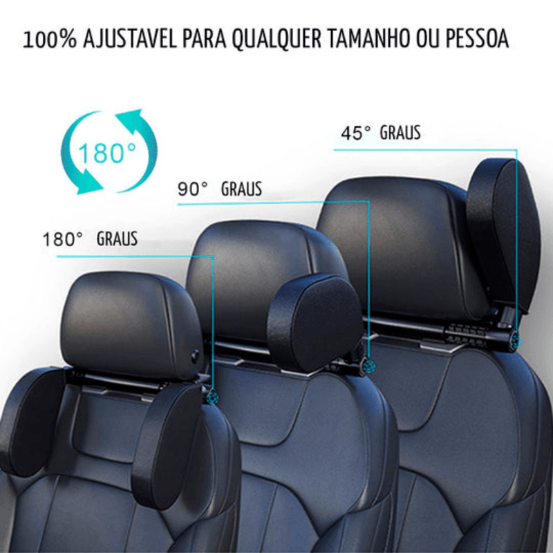 Travesseiro Automotivo 3 em 1 - ConfortPlus™ - Loja Facilita Lar
