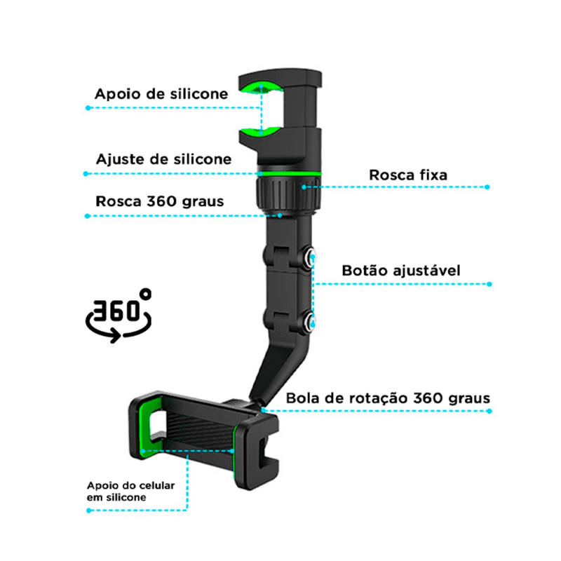 Suporte para Celular Multifuncional 3.0 - Loja Facilita Lar