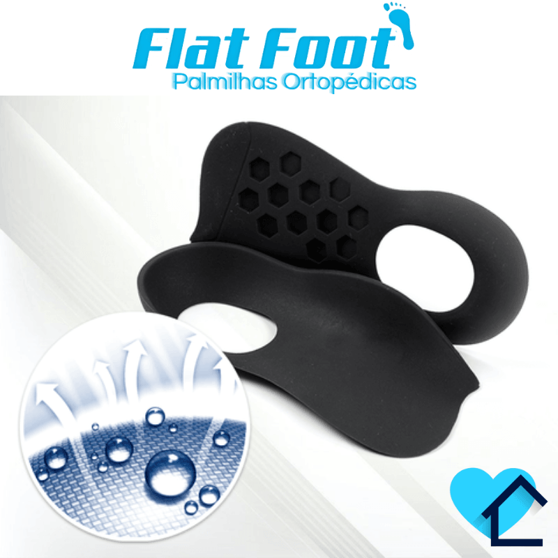 Palmilha Ortopédica - FlatFoot™ - Loja Facilita Lar