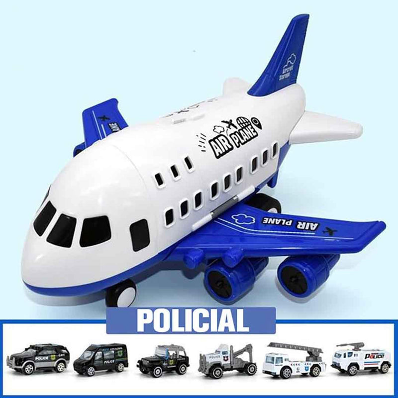 Jumbo Avião de Brinquedo com 6 Super Carrinhos - Loja Facilita Lar